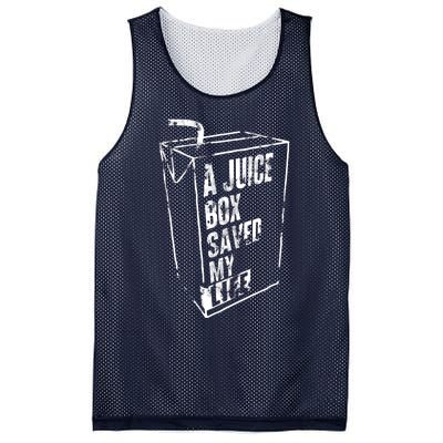 A Juice Box Saved My Life Mesh Reversible Basketball Jersey Tank