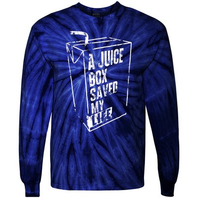 A Juice Box Saved My Life Tie-Dye Long Sleeve Shirt