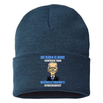 Anti Joe Biden Is More Confused Than ObamaS Gynecologist Sustainable Knit Beanie