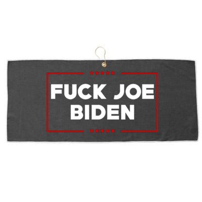 Anti Joe Biden Fuck Biden Biden Is Not My President Large Microfiber Waffle Golf Towel