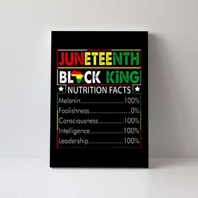 Awesome Juneteenth Black King Melanin Fathers Day Canvas