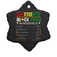 Awesome Juneteenth Black King Melanin Fathers Day Ceramic Star Ornament