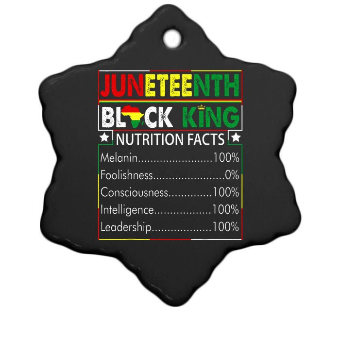 Awesome Juneteenth Black King Melanin Fathers Day Ceramic Star Ornament