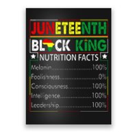 Awesome Juneteenth Black King Melanin Fathers Day Poster