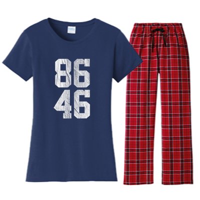 Anti Joe Biden Shirt Impeach Biden 86 46 Anti Biden Women's Flannel Pajama Set