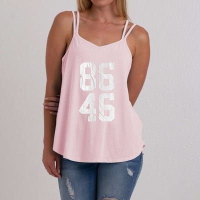 Anti Joe Biden Shirt Impeach Biden 86 46 Anti Biden Women's Strappy Tank