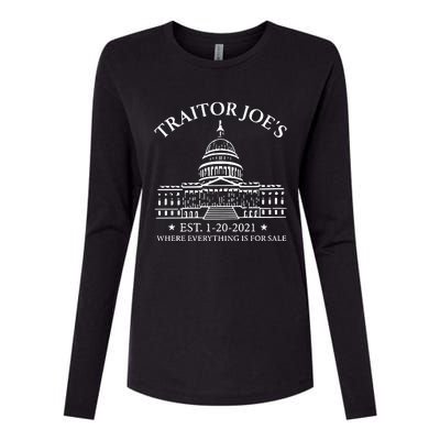 Anti Joe Biden Traitor Biden Womens Cotton Relaxed Long Sleeve T-Shirt