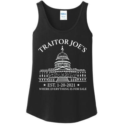 Anti Joe Biden Traitor Biden Ladies Essential Tank