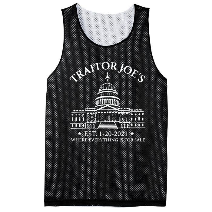 Anti Joe Biden Traitor Biden Mesh Reversible Basketball Jersey Tank