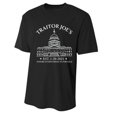 Anti Joe Biden Traitor Biden Performance Sprint T-Shirt