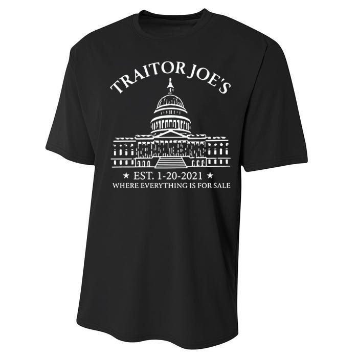 Anti Joe Biden Traitor Biden Performance Sprint T-Shirt