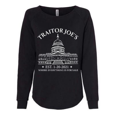 Anti Joe Biden Traitor Biden Womens California Wash Sweatshirt