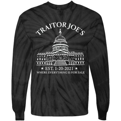 Anti Joe Biden Traitor Biden Tie-Dye Long Sleeve Shirt