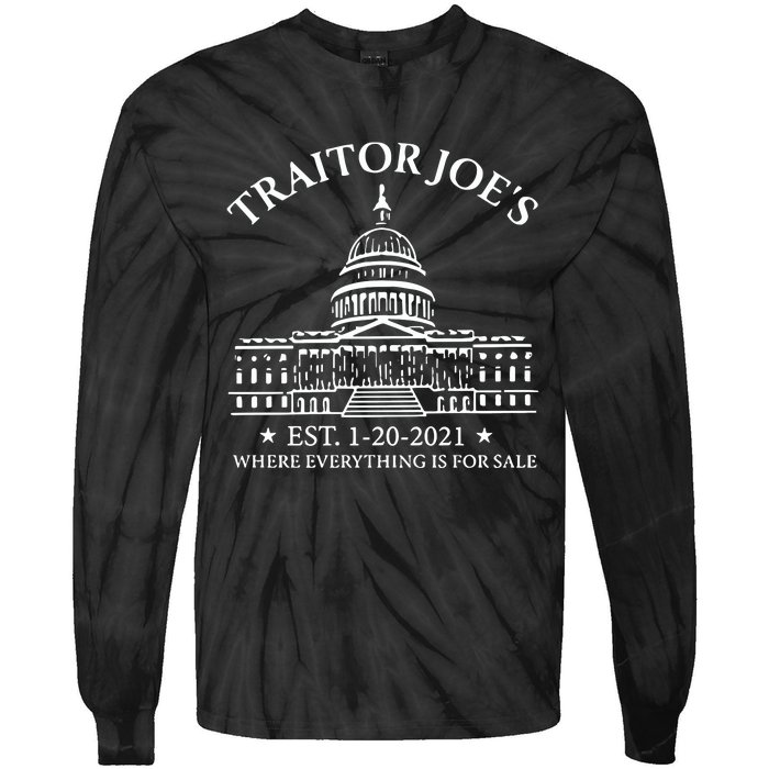 Anti Joe Biden Traitor Biden Tie-Dye Long Sleeve Shirt