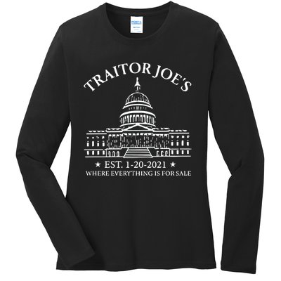 Anti Joe Biden Traitor Biden Ladies Long Sleeve Shirt