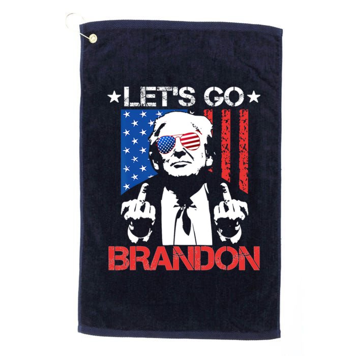 Anti Joe Biden LetS Go Brandon Funny Pro America Trump 2024 Platinum Collection Golf Towel