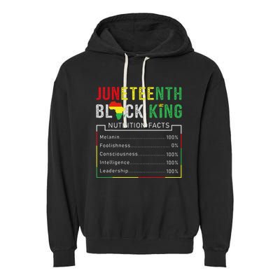 Awesome Juneteenth Black King Melanin Fathers Day Garment-Dyed Fleece Hoodie