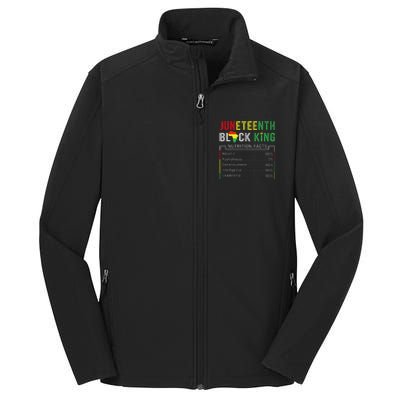 Awesome Juneteenth Black King Melanin Fathers Day Core Soft Shell Jacket