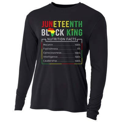 Awesome Juneteenth Black King Melanin Fathers Day Cooling Performance Long Sleeve Crew