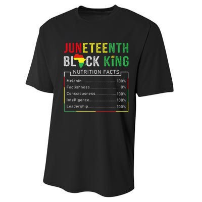 Awesome Juneteenth Black King Melanin Fathers Day Performance Sprint T-Shirt