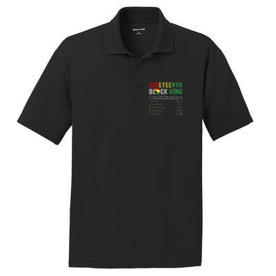 Awesome Juneteenth Black King Melanin Fathers Day PosiCharge RacerMesh Polo