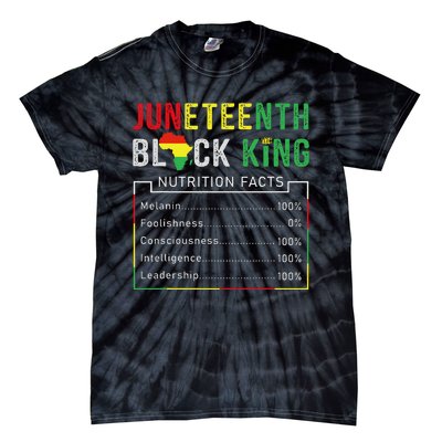 Awesome Juneteenth Black King Melanin Fathers Day Tie-Dye T-Shirt