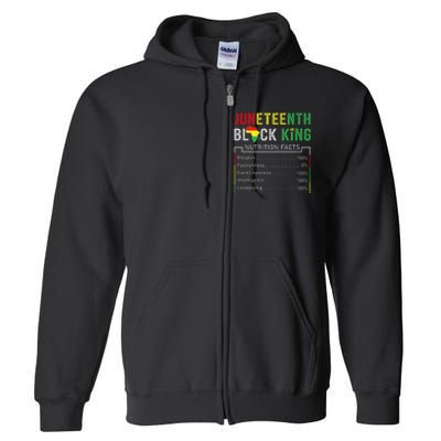 Awesome Juneteenth Black King Melanin Fathers Day Full Zip Hoodie