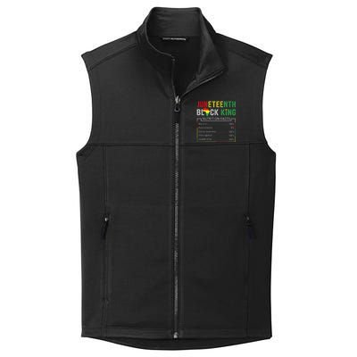 Awesome Juneteenth Black King Melanin Fathers Day Collective Smooth Fleece Vest