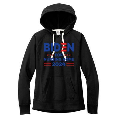 Anti Joe Biden For Nursing Home 2024 Let's Finish The Job Women's Fleece Hoodie