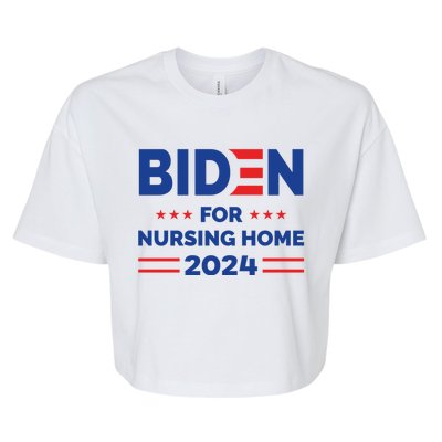 Anti Joe Biden For Nursing Home 2024 Let's Finish The Job Bella+Canvas Jersey Crop Tee