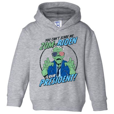 Anti Joe Biden Halloween Funny Zombie Republican Voter Toddler Hoodie