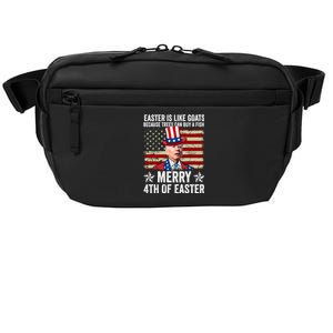 Anti Joe Biden Merry 4th Of Easter 4th Of July Crossbody Pack