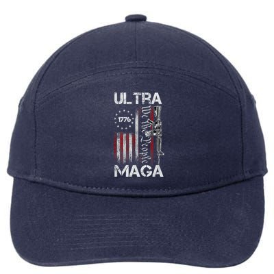 Anti Joe Biden Ultra Maga The Return Of The Great Maga King 7-Panel Snapback Hat