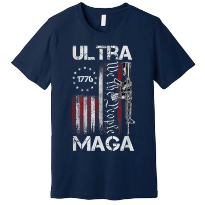 Anti Joe Biden Ultra Maga The Return Of The Great Maga King Premium T-Shirt