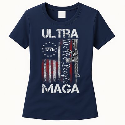 Anti Joe Biden Ultra Maga The Return Of The Great Maga King Womens T-Shirt