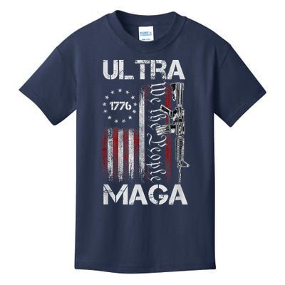 Anti Joe Biden Ultra Maga The Return Of The Great Maga King Kids T-Shirt