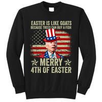 Anti Joe Biden Merry 4th Of Easter 4th Of July Sweatshirt