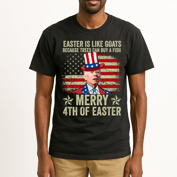 Anti Joe Biden Merry 4th Of Easter 4th Of July Tall T-Shirt