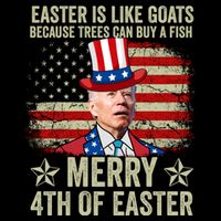 Anti Joe Biden Merry 4th Of Easter 4th Of July Sustainable Bucket Hat