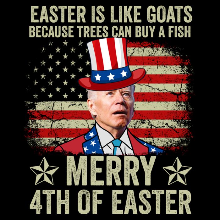 Anti Joe Biden Merry 4th Of Easter 4th Of July Sustainable Bucket Hat