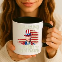 Anti Joe Biden Merry 4th Of Easter 4th Of July Mug