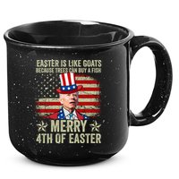 Anti Joe Biden Merry 4th Of Easter 4th Of July 15oz Campfire Ceramic Mug