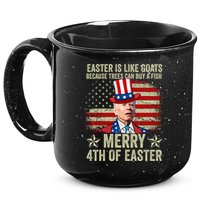 Anti Joe Biden Merry 4th Of Easter 4th Of July 15oz Campfire Ceramic Mug
