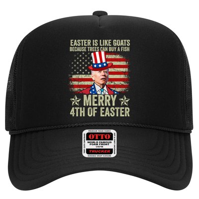 Anti Joe Biden Merry 4th Of Easter 4th Of July Trucker Hat