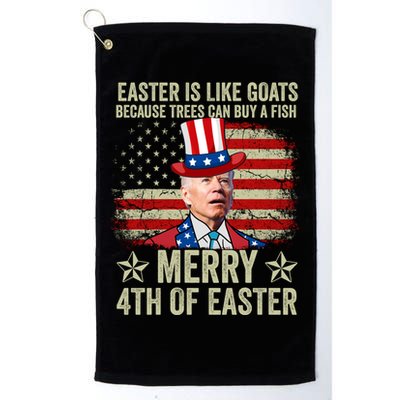 Anti Joe Biden Merry 4th Of Easter 4th Of July Golf Towel