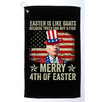 Anti Joe Biden Merry 4th Of Easter 4th Of July Golf Towel