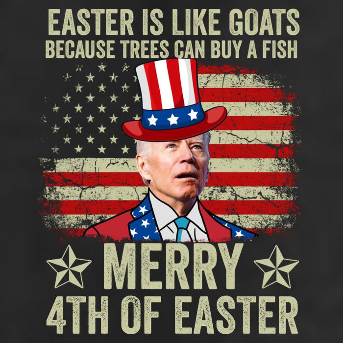 Anti Joe Biden Merry 4th Of Easter 4th Of July Microfiber Hand Towel
