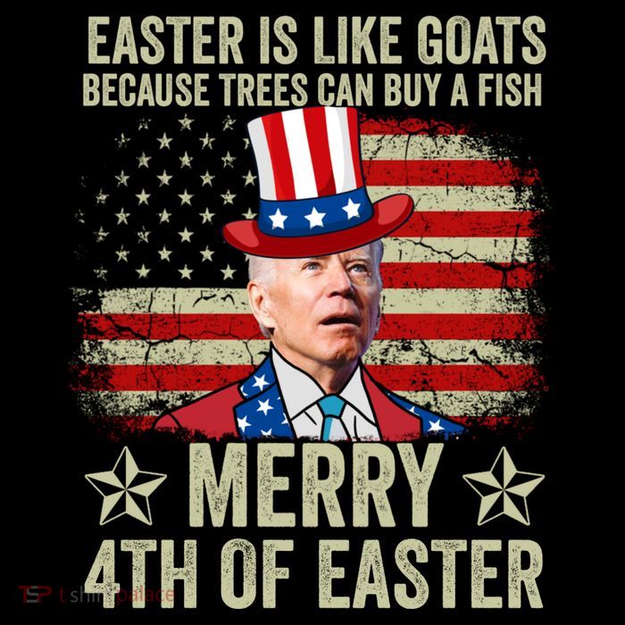 Anti Joe Biden Merry 4th Of Easter 4th Of July Short Acrylic Beanie
