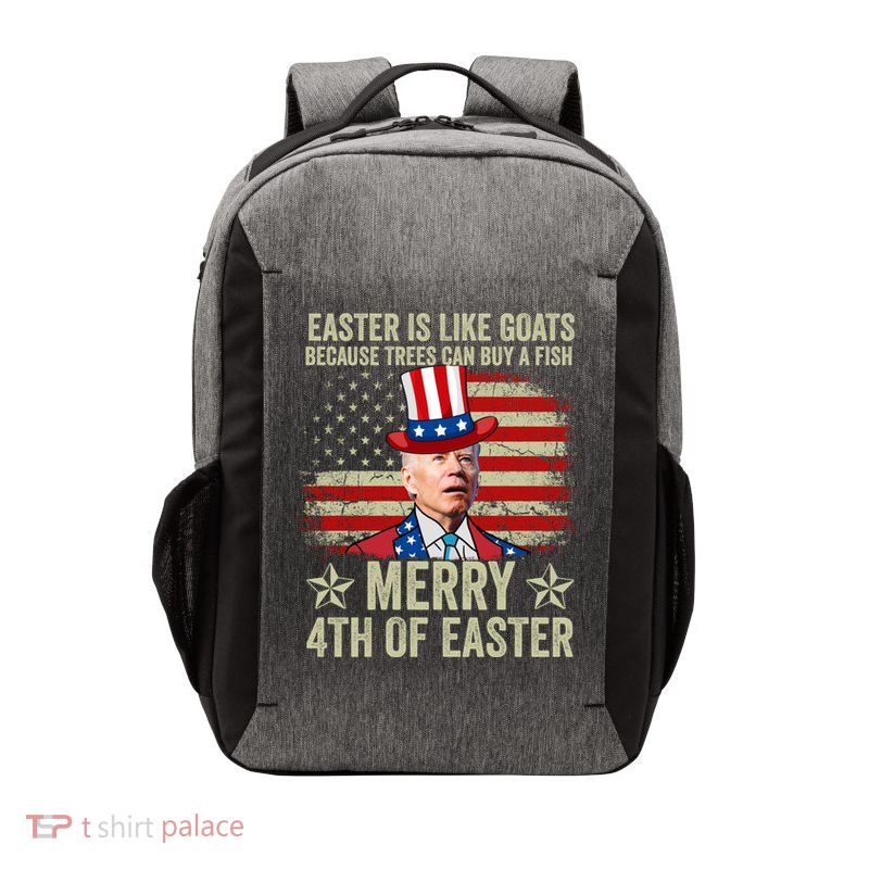 Anti Joe Biden Merry 4th Of Easter 4th Of July Vector Backpack