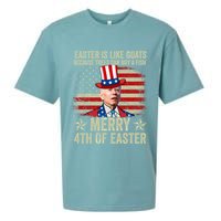 Anti Joe Biden Merry 4th Of Easter 4th Of July Sueded Cloud Jersey T-Shirt